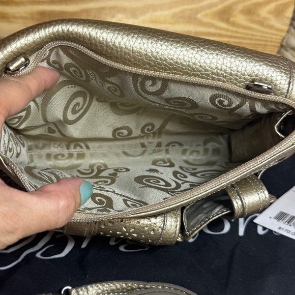 Brighton Leather Palm Springs Organizer Crossbody with Dustbag Retails $170, NWT - Picture 4 of 9